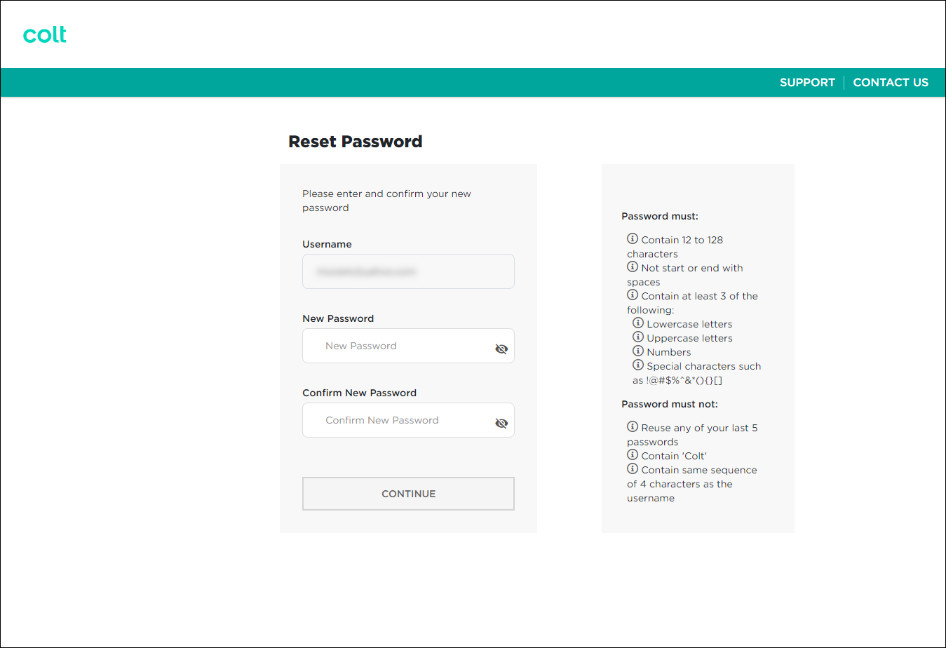 Reset Password