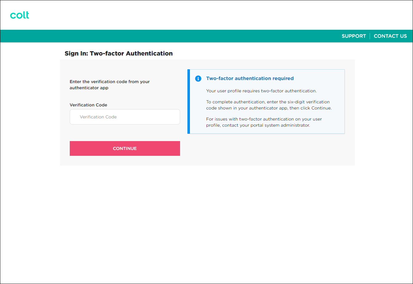 Sign In: Two-factor Authentication