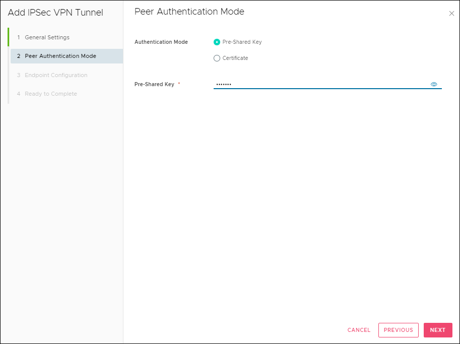 Add IPSec VPN Tunnel window