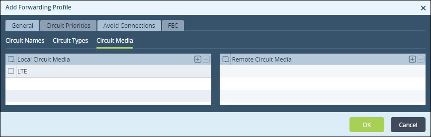 web traffic use case add forwarding profile avoid connections tab