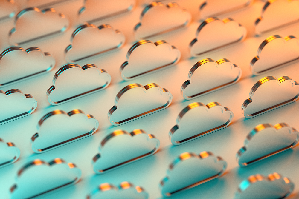 Cloud Computing Background Cloud Computing Background Concept. 3D render
