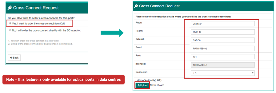 On Demand Quick Start Guide - Cross Connect