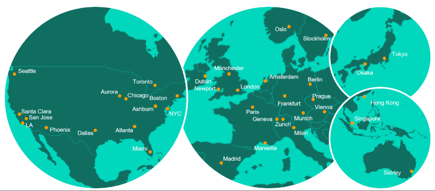 Cloud PoP Map