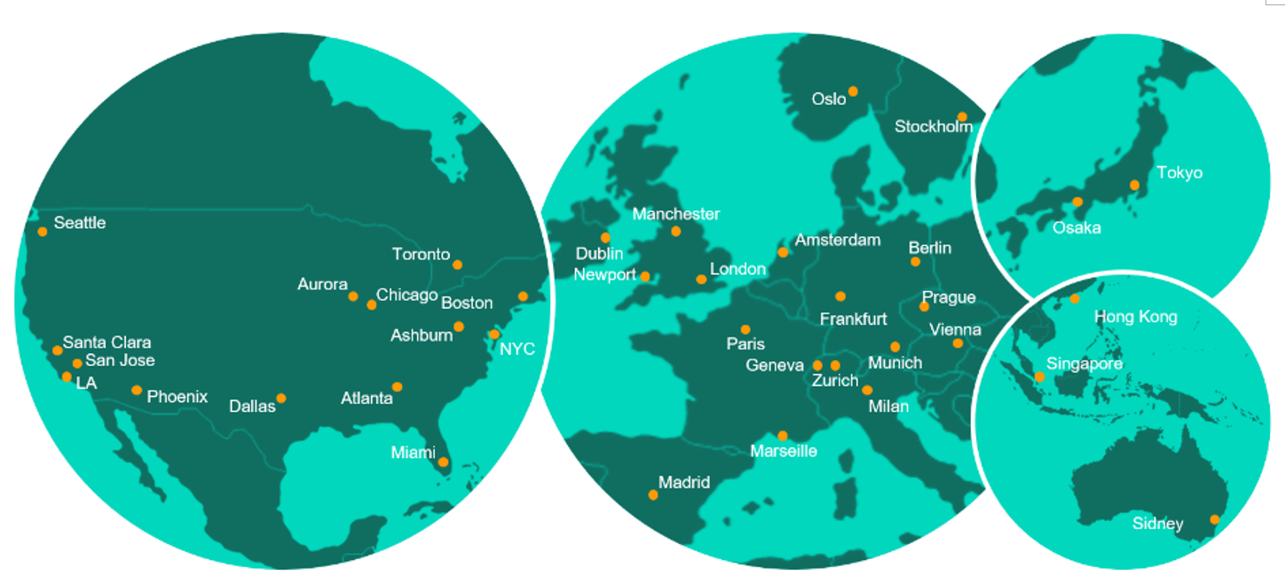 Cloud PoP Map