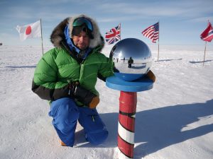 SES's Gez Draycott in the South Pole
